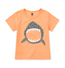 Load image into Gallery viewer, Tea Collection Baby Shark Baby Graphic Tee Cantaloupe
