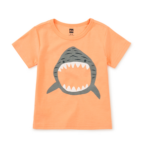 Tea Collection Baby Shark Baby Graphic Tee Cantaloupe