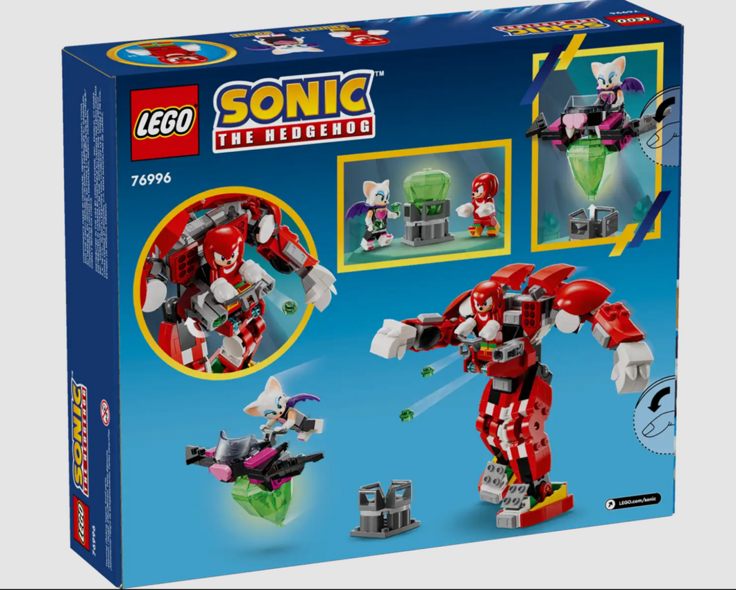 Lego Sonic The Hedgehog Knuckles Guardian Mech Building Toy 276 Pieces 8+