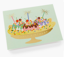 Load image into Gallery viewer, Rifle Paper Co. Banana Split Birthday Card
