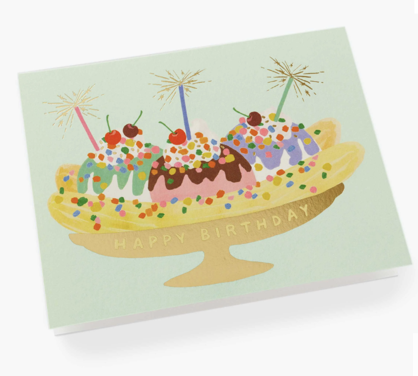 Rifle Paper Co. Banana Split Birthday Card