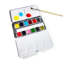 Load image into Gallery viewer, Elseware Unplug Watercolors – Metal Palette – 12 Colors – Travel Friendly 👉 ONLINE ONLY
