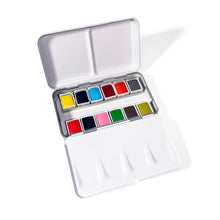 Load image into Gallery viewer, Elseware Unplug Watercolors – Metal Palette – 12 Colors – Travel Friendly 👉 ONLINE ONLY
