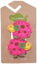Load image into Gallery viewer, Lily and Momo Little Lamb Hair Clips- Pink and Yellow 👉 ONLINE ONLY
