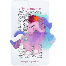 Load image into Gallery viewer, Lily and Momo Marshmallow Unicorn Hair Clip- Pastel Pink 👉 ONLINE ONLY
