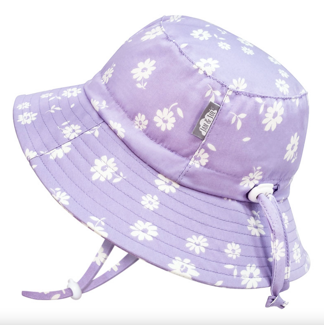 Jan & Jul Purple Daisy Cotton Bucket Hat