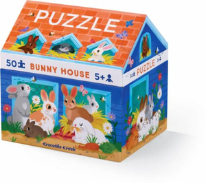 Crocodile Creek 50 Piece House Puzzle Bunny House