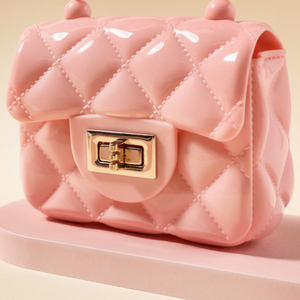PatPat Toddler / Kid Lingge Pearl Handbag Clutch Purse For Girls Pink