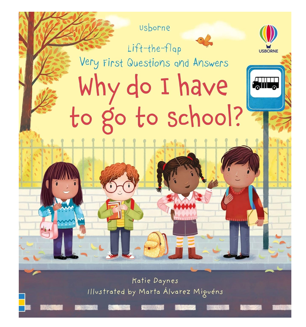 Usborne Lift The Flop Why Do I Have To Go To School? Hardcover Book