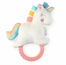 Load image into Gallery viewer, Itzy Ritzy Plush Rattle Pal With Teether Unicorn
