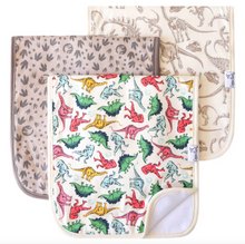 Load image into Gallery viewer, Copper Pearl Premium Burp Cloths Jurassic Park

