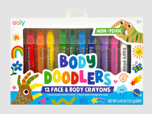 Load image into Gallery viewer, Ooly Body Doodlers 12 Face &amp; Body Crayons
