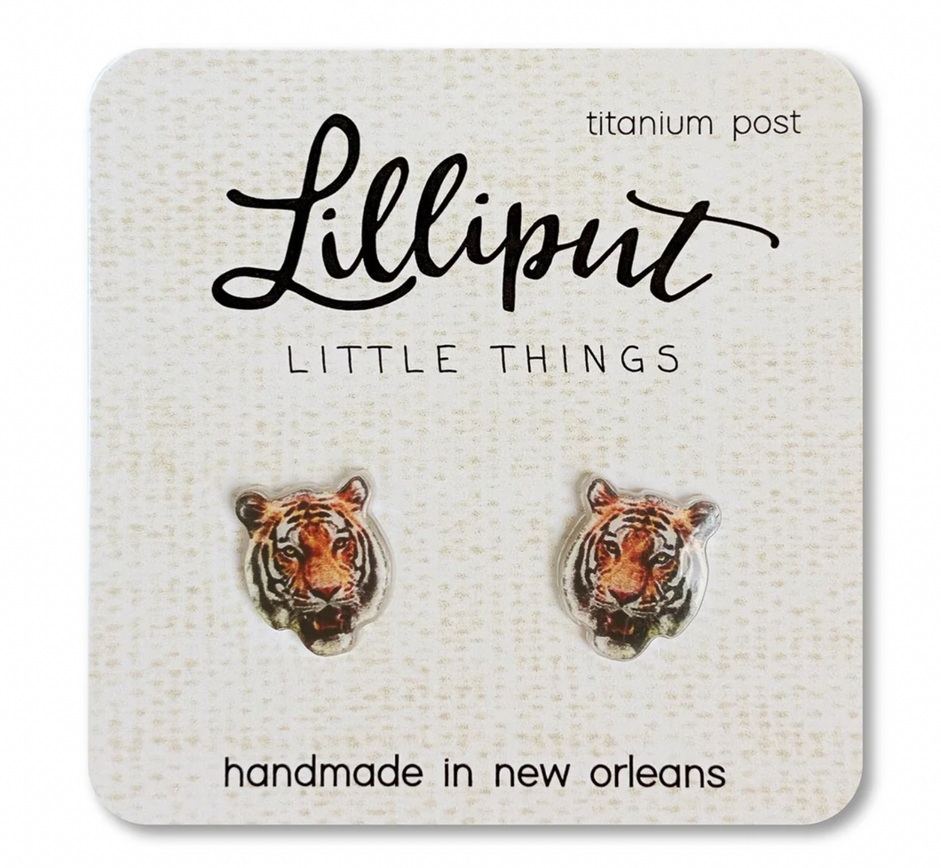 Lilliput Little Things Tiger Earrings