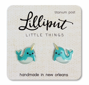 Lilliput Little Things Narwhal Earrings