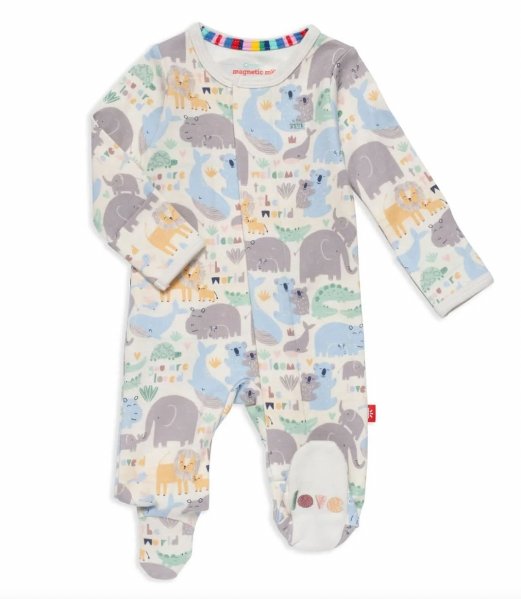 Magnetic Me Little Lovin Organic Magnetic Footie Size Preemie
