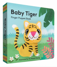 Load image into Gallery viewer, Baby Tiger Finger Puppet Book
