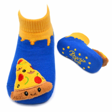 Load image into Gallery viewer, Boogie Toes Pizza Non-Slip Rattle Socks
