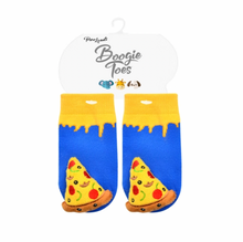 Load image into Gallery viewer, Boogie Toes Pizza Non-Slip Rattle Socks
