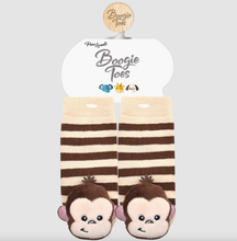 Load image into Gallery viewer, Boogie Toes Monkey Boy Non-Slip Rattle Socks
