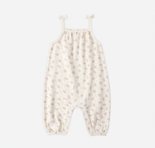 Load image into Gallery viewer, Quincy Mae Smocked Jumpsuit Flower Field
