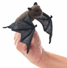 Load image into Gallery viewer, Folkmanis Mini Bat Finger Puppet
