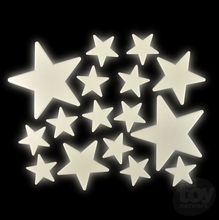 Load image into Gallery viewer, Glow in the Dark Ceiling &amp; Wall Stars – 16 Pack
