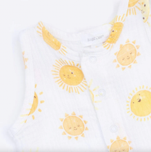 Load image into Gallery viewer, Angel Dear Sleeveless Shortie Romper Happy Suns
