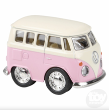 Load image into Gallery viewer, Volkswagen Mini Bus Pull Back Toy – 2" Die-Cast Pastel Vehicle
