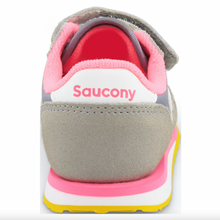 Laden Sie das Bild in den Galerie-Viewer, Saucony Jazz Hook &amp; Loop Grau Pink Kleinkinder-Sneaker
