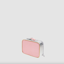 Laden Sie das Bild in den Galerie-Viewer, Titel: State Bags Metallic Rodgers Lunchbox Pink Silber Isolierte Kinder-Lunchtasche
