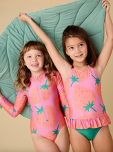 Load image into Gallery viewer, Tea Collection Long Sleeve One-Piece Swimsuit Fresas Favoritas
