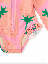 Load image into Gallery viewer, Tea Collection Rash Guard Baby Swimsuit Fresas Favoritas
