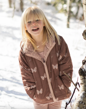Load image into Gallery viewer, Rylee + Cru Lightweight Reversible Puffer Butterflies
