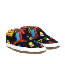 Load image into Gallery viewer, Robeez Soft Sole Baby Shoes Never Run With Scissors
