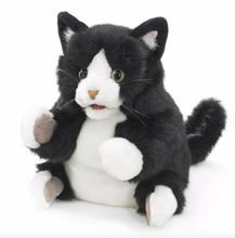 Laden Sie das Bild in den Galerie-Viewer, Folkmanis Tuxedo Kitten Puppet
