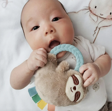 Load image into Gallery viewer, Itzy Ritzy Plush Rattle Pal With Teether Sloth
