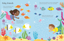Load image into Gallery viewer, Usborne Wipe-Clean Mermaid Activities Paperback Book

