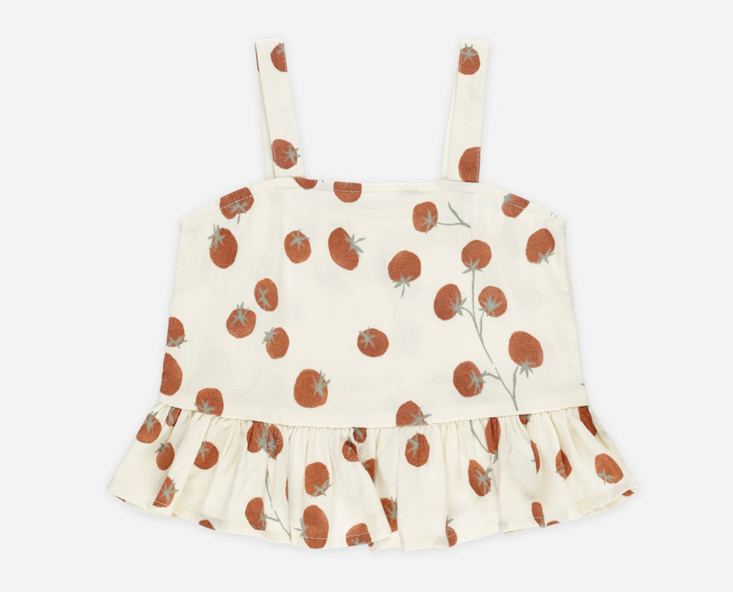 Rylee + Cru Cropped Peplum Tank Tomatoes