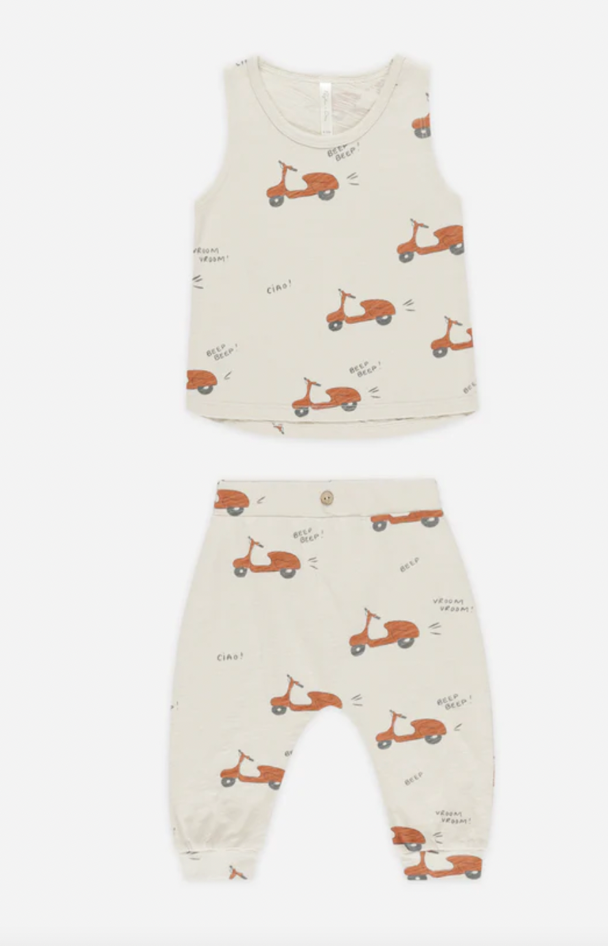 Rylee + Cru Tank + Slouch Pant Set Moped