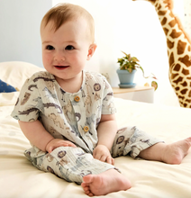 Load image into Gallery viewer, Magnetic Me Jungle Jazz Cotton Short Sleeve Coverall
