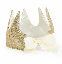 Load image into Gallery viewer, Great Pretenders Gracious Gold Sequins Crown
