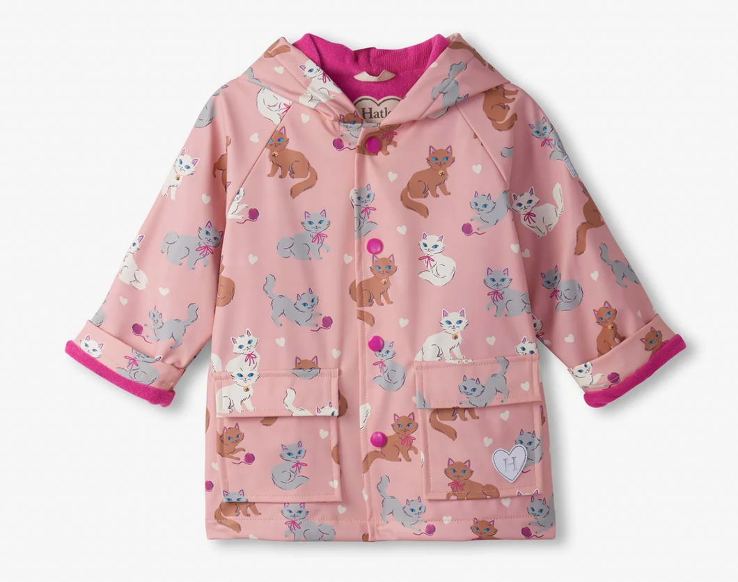 Hatley Little Kitties Snap Raincoat