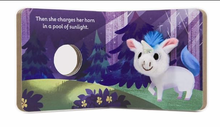 Load image into Gallery viewer, Baby Unicorn Finger Puppet  Book
