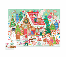 Load image into Gallery viewer, Crocodile Creek Gingerbread House Floor Puzzle 36 Piece
