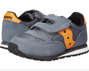 Saucony Jazz Hook & Loop Sneaker Grey/Orange