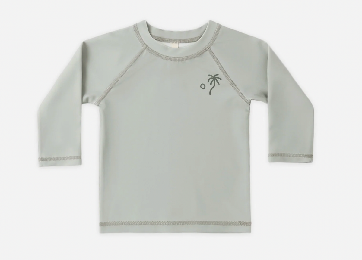 Quincy Mae Sage Rashguard – Silver Moon Kids