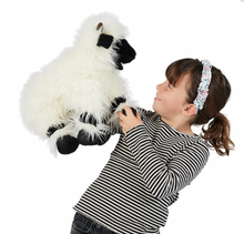 Load image into Gallery viewer, Folkmanis Valais Blacknose Sheep Puppet
