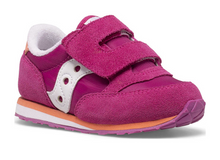 Load image into Gallery viewer, Saucony Baby Jazz Hook &amp; Loop Sneaker Fuchsia / Coral / White
