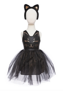 Great Pretenders Black Cat Dress & Headpieces  Size 5-6