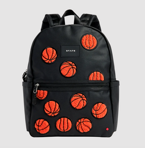 State Bags Kane Backpack Coated Canvas Travel Fuzzy Basketballs